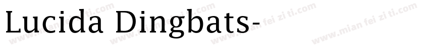 Lucida Dingbats字体转换